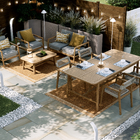 Mesa de Jardim Extensível 6 a 8 Lugares em Madeira 75x100x220|280cm Mel Oasis Naterial